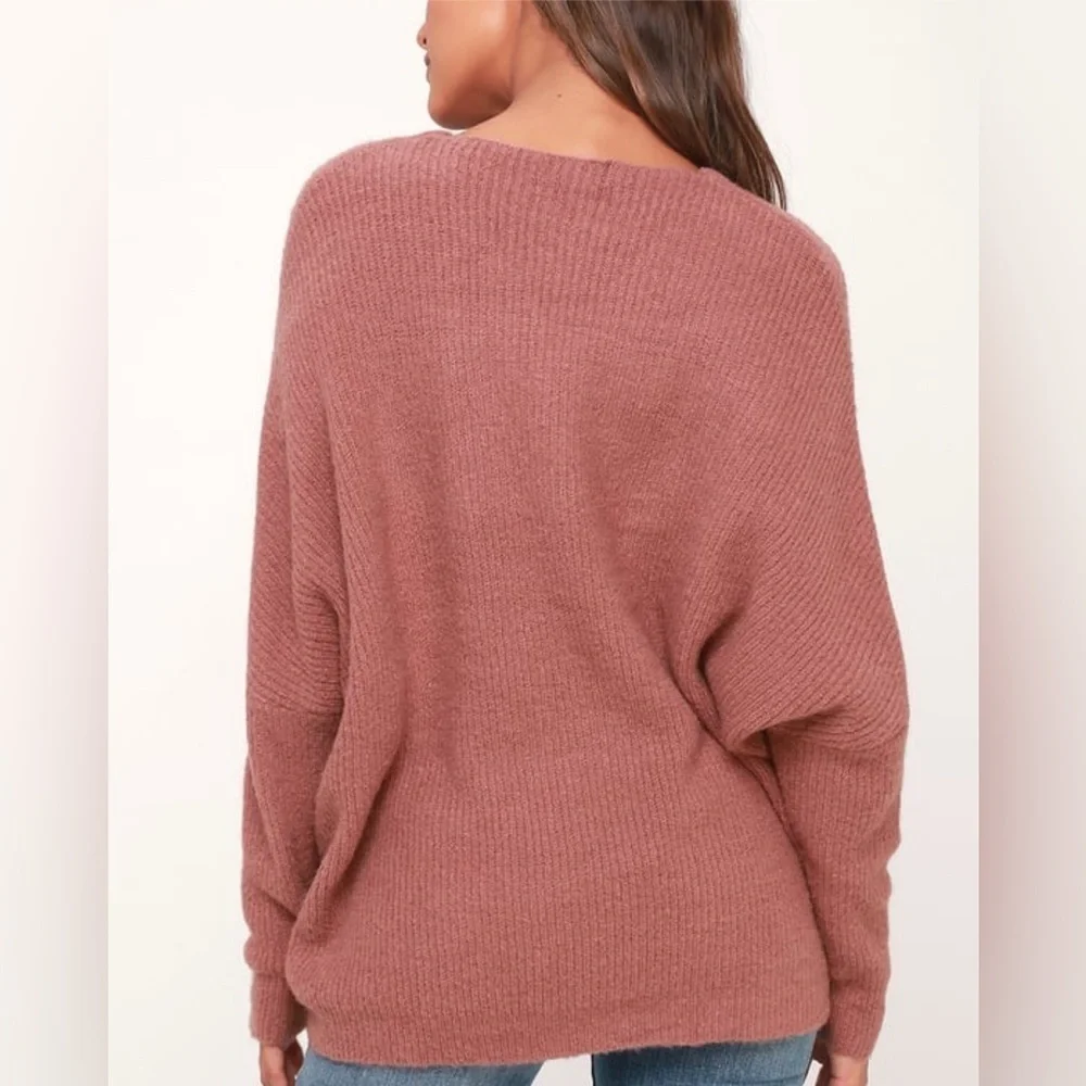 Emerson Mauve Dolman Sleeve Sweater - Picture 5 of 14